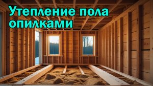 Утепление пола опилками