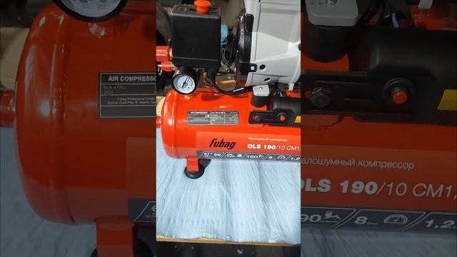 Быстрый обзор на безмаслянный компрессор Fubag OLS 190/10 CM1,6 смотреть онлайн