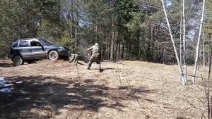 Тест лебёдки зубр профессионал.