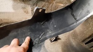 Ремонт бампера без малярки Toyota Wish