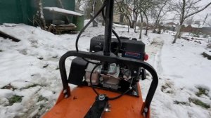 Мотобуксировщик Белка, замена масла, обзор косяков.