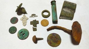 Коп № 199 Поле, старая дорога и четвероногий помошник