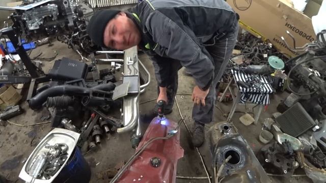 Установка красного бака PAJERO 3 смотреть онлайн