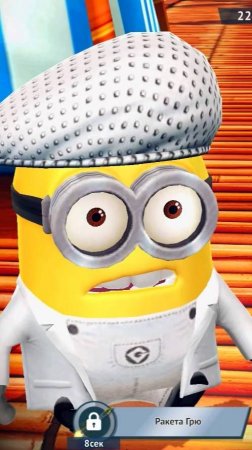 Миньон Певец на пляже миньонов Minion Rush Детский мультик Бегалки