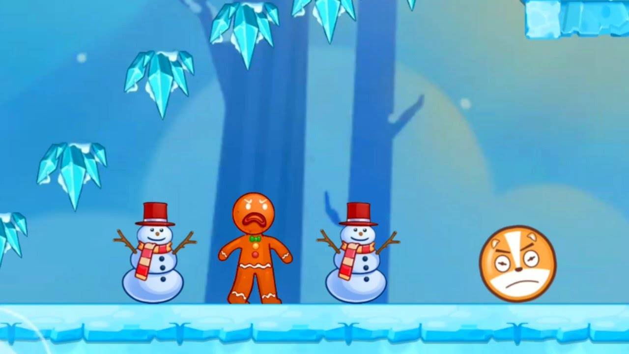 Злой Красный Шар в игре Angry Ball Adventure Уровни 46-48 смотреть онлайн