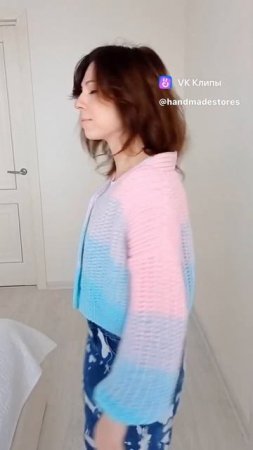 Мастер-класс по вязанию кроп-кардигана 💖