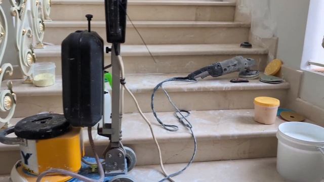 Полировка и Кристаллизация мраморных ступеней смотреть онлайн