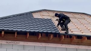 установка металла черепица