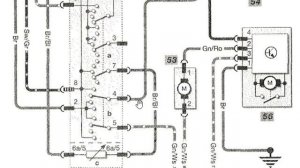 Skoda Fabia 1 электросхема стеклоочистителей и омывателя