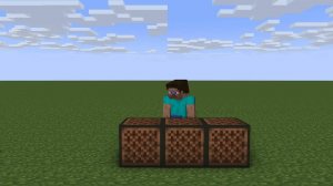 Обратите внимание на блоки. (Анимация для Майнкрафта)