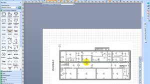 Пример создания поэтажных схем в MS Visio