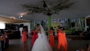 Танец невесты и подруг на свадьбе Марии и Александра.