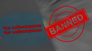 МНЕ ЗАБЛОКИРОВАЛИ ЧАТ!