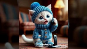 кися с телефоном