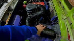 Холодный впуск и черепаха от москвича / замена стартер