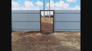 Доделал забор замедленная съёмка .
