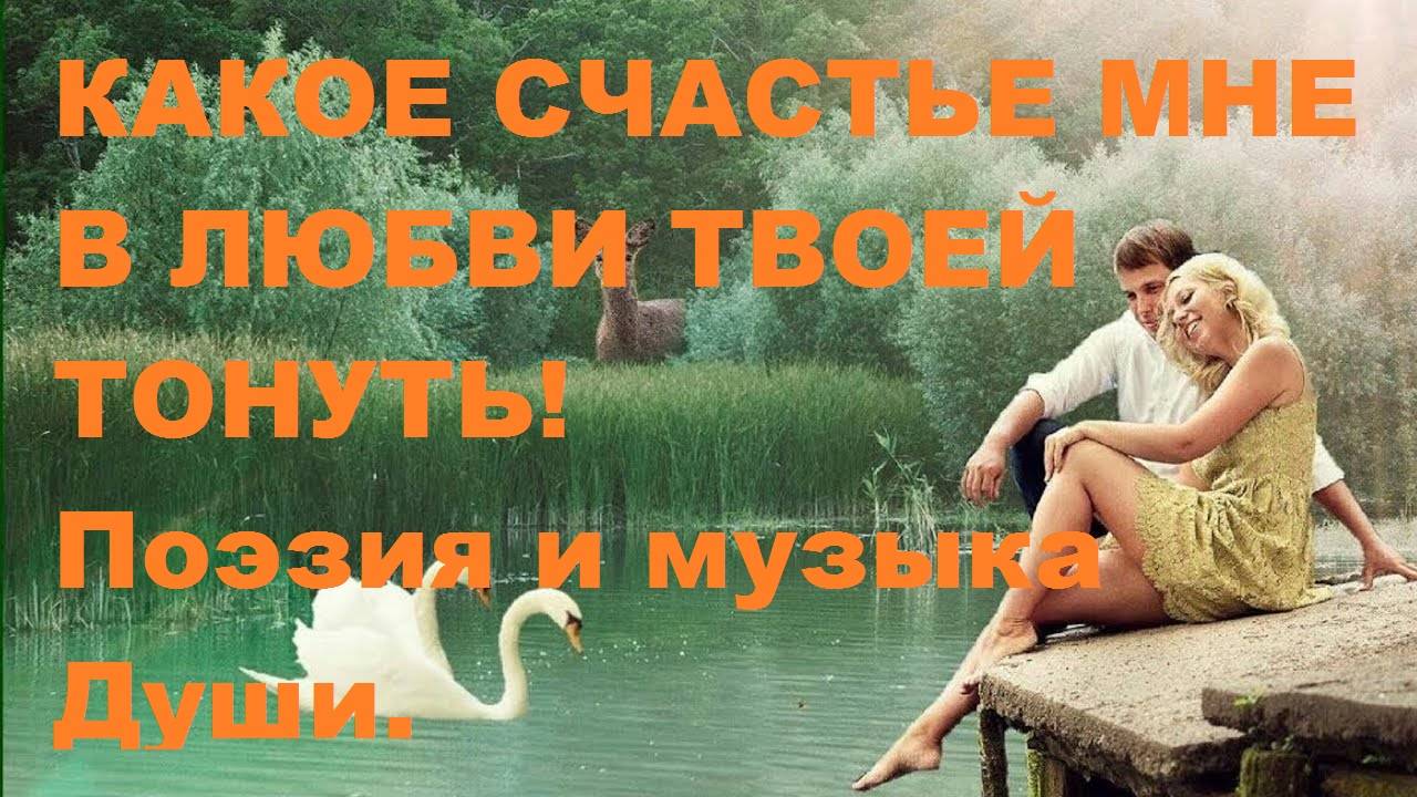 КАКОЕ СЧАСТЬЕ МНЕ В ЛЮБВИ ТВОЕЙ ТОНУТЬ! Автор стихотворения А. Соколов. Автор видео В. Голикова.