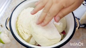 Qizil lavlagi bilan karam tuzlash Самая Простая Маринованная капуста