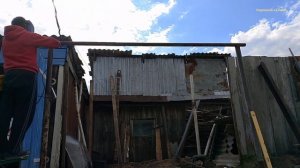 Сделал Навес из Б/у Материалов.