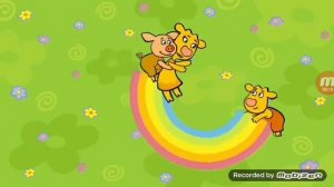 заставка оранжевой коровы задом наперёд