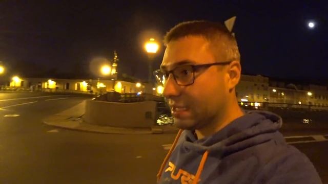Ночной Петербург. Разведение мостов.
