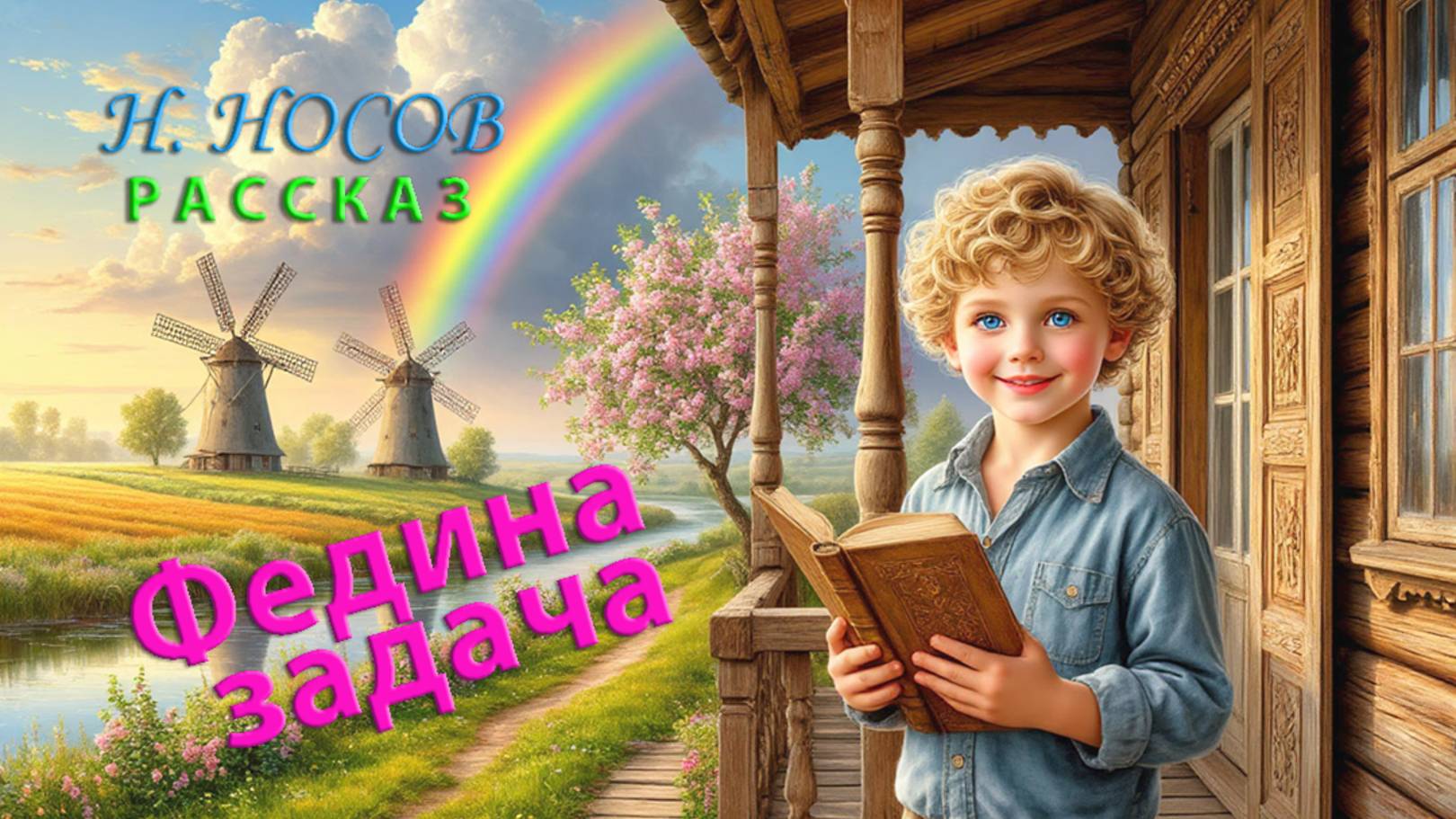 Федя достал из сумки задачник и стал искать заданную на дом задачу...