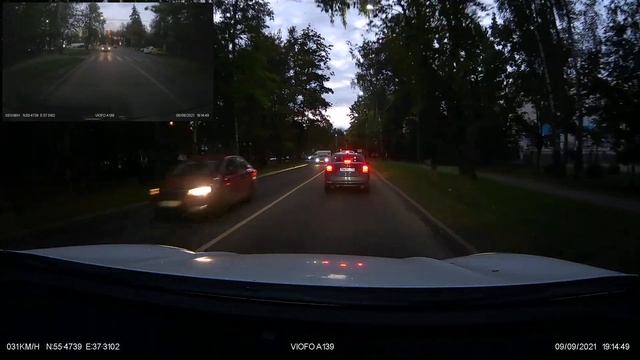 Viofo A139 dual - в сумерки. смотреть онлайн