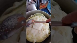 Голубцы,заготовка листья капусты.Первая часть.