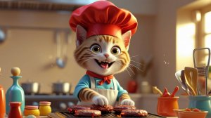 Домашние хлопоты котенка