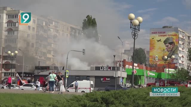 Сегодня в м-не Восточном горело здание общепита