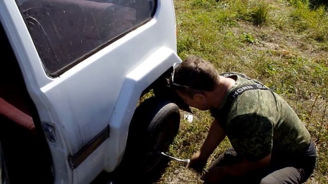 Ока HUMMER JEEP подготовка Оки к зиме, замена летней резины смотреть онлайн