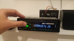 Pioneer MVH-180UBG с установленным Bluetooth модулем.