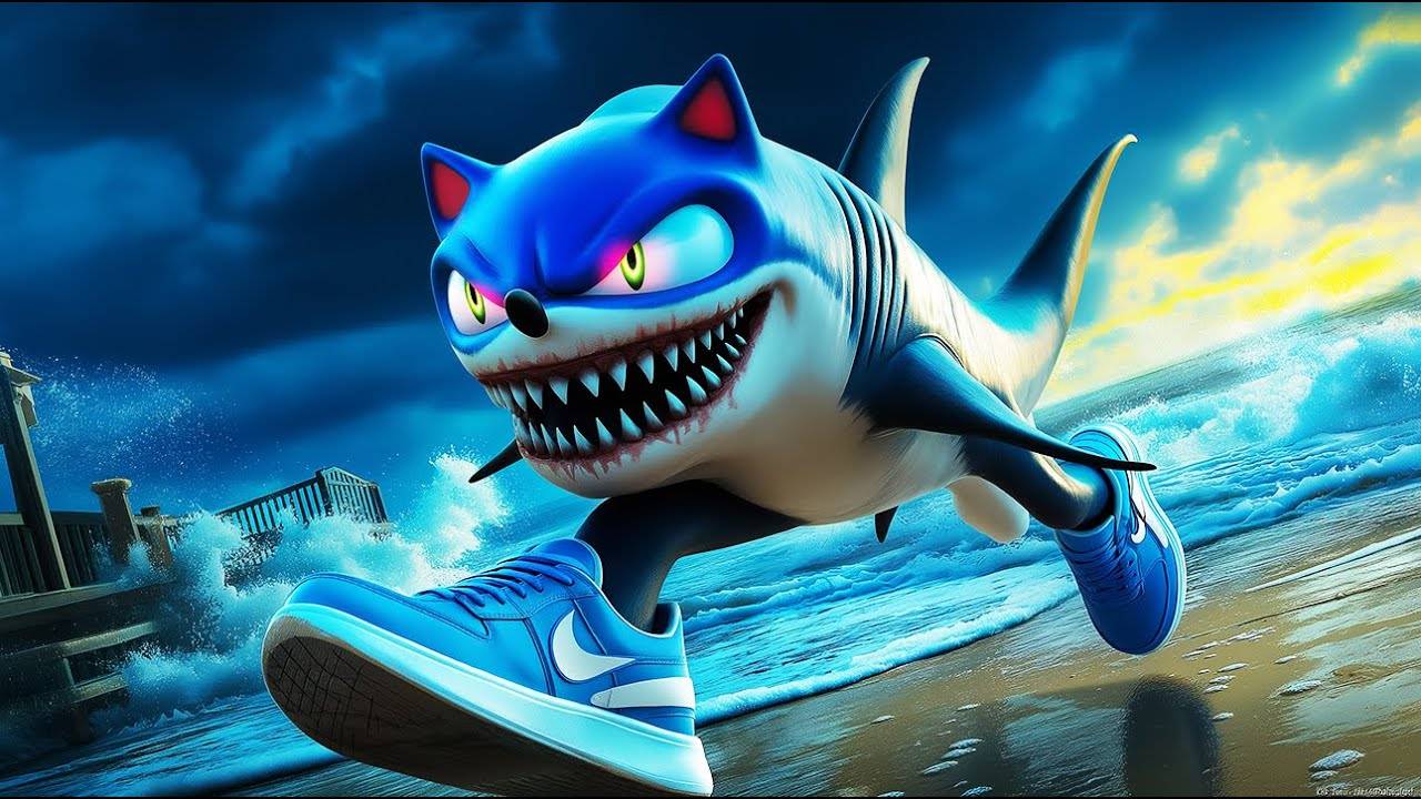 🔥Соник 3 превращение в гигантского червяка  #sonic #ai #sonic3 Тралалело