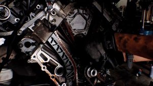 Mercedes Benz S500 W221 замена цепи