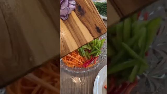 Быстрый овощной салат #салат #баклажан #новыйрецепт #р?