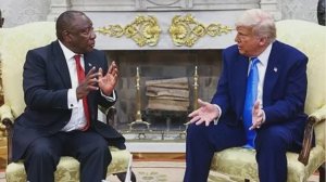 Дональд Трамп задал Сирилу Рамафосе...