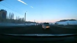 Метеорит Челябинск. Запись видео регистратора!