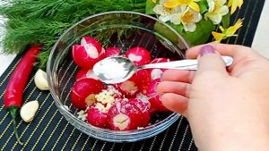 МАРИНОВАННЫЙ РЕДИС. БИТЫЙ РЕДИС. Вкусная закуска.