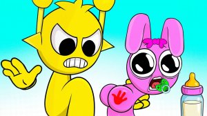 СПРУНКИ Sprunki мультфильм - СПРУНКЕ ПОЛУЧИЛ ПО ПОПЕ