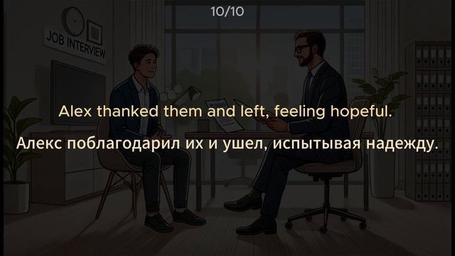 Учим английский легко. История про интервью на работу