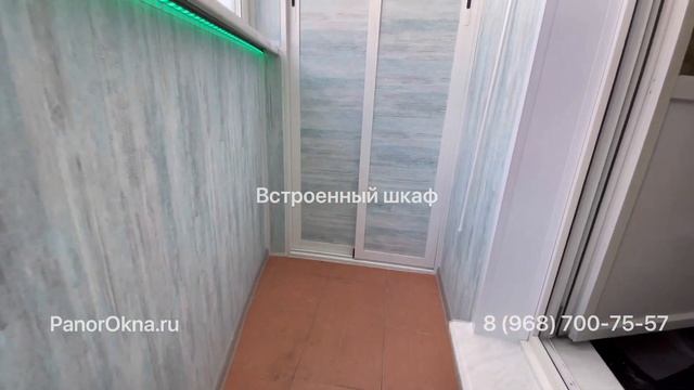 Отделка балкона панелями #отделкабалкона #ремонтбалк?