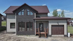 Красивый дом по индивидуальному проекту. НСТ СтройСиб