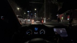 покатушки на форд фокус 3 по вечернему городу под 4к
