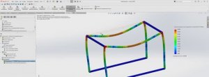SOLIDWORKS. Сравнение расчетов. Структура балок и Твердое тело