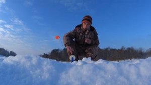 Ловля щуки на жерлицы. Рыбалка 15.12.2016