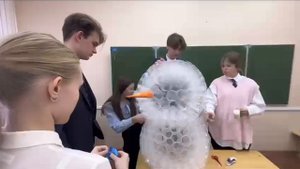 Workshop zum Schneemannbasteln