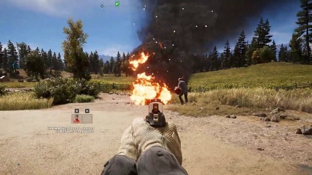 Far Cry 5 слушай а тебе норм бензином огонь тушить а? смотреть онлайн