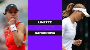 15.08.2024. Людмила Самсонова - Магда Линетт. WTA Cincinnati. Liudmila Samsonova - Magda Linette
