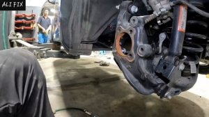 замена подшипника ступицы заднего колеса ... nissan sentra 2013