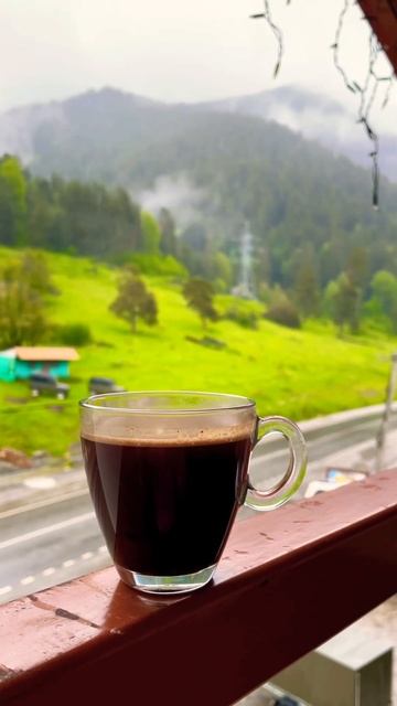 Архыз_вид из гостевого дома Амра #кчр #горы #путешестви смотреть онлайн